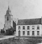 Hoeselt gemeentehuis en kerk